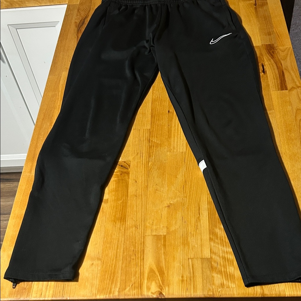 Nike Women’s Black Joggers with White Swoosh Size Small